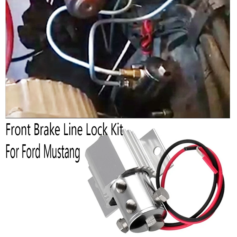 Roll Control Brake Line Park Lock Solenoid Lock Hill Holder Accessory Kit Fit for Ford Mustang Brake Line Lock 