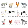 12 Pieces Realistic Simulation Farm Animal Model Kids Educational Toy Playhouse Decor 5