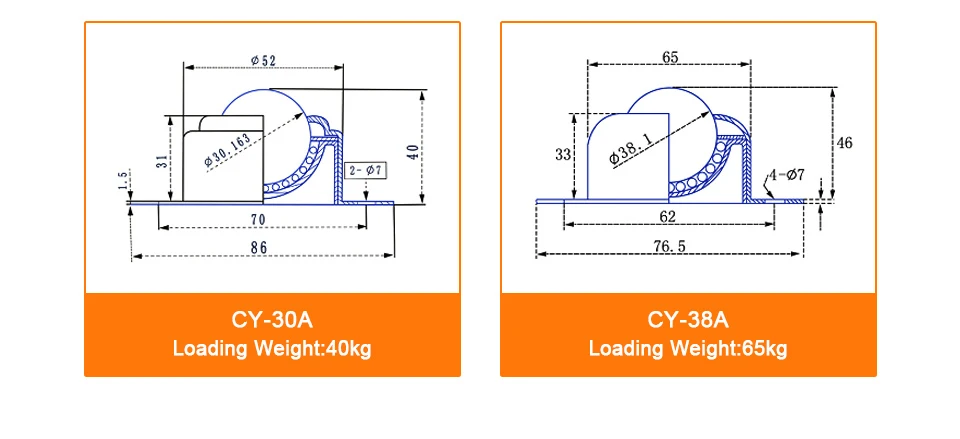 2шт фланцевый транспортировочный ролик из углеродистой стали подшипник конвейерного ролика колеса CY-12A/15A/30A/38A шарикоподшипник