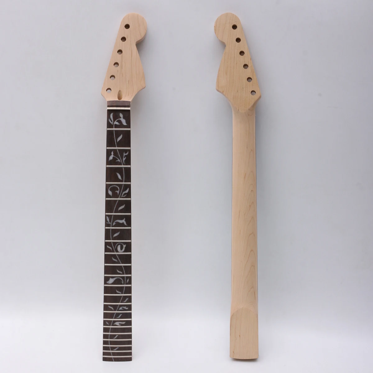 

Diy 22Fret 25.5inch Electric Guitar Neck Maple+Rosewood fretboard Hand-made Unfinished