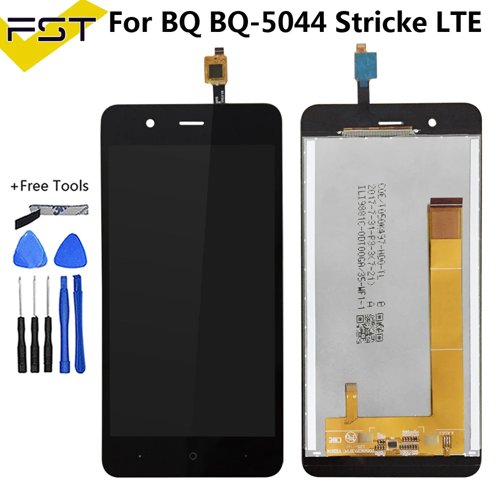 ЖК-дисплей для BQ 5044 BQS Strike LTE кодирующий преобразователь сенсорного экрана в сборе