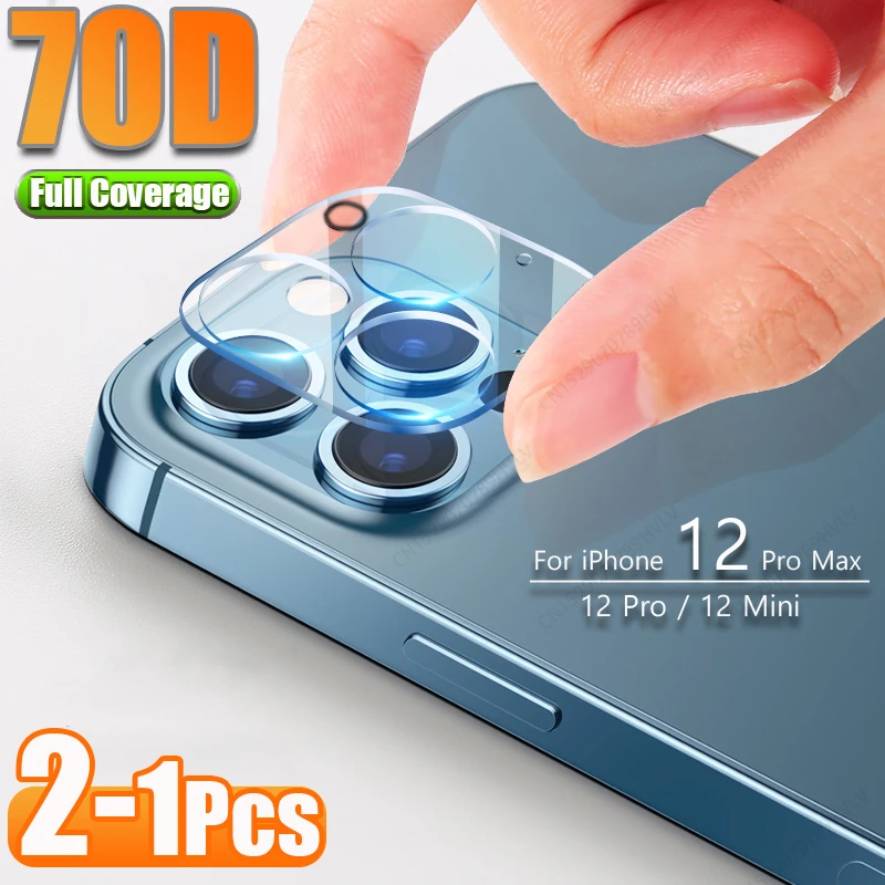  1-2 шт., Защитное стекло для объектива камеры iPhone 12 Pro Max Mini, Защита экрана для 11 Pro Max 12pro 11pro, пленка из закаленного стекла