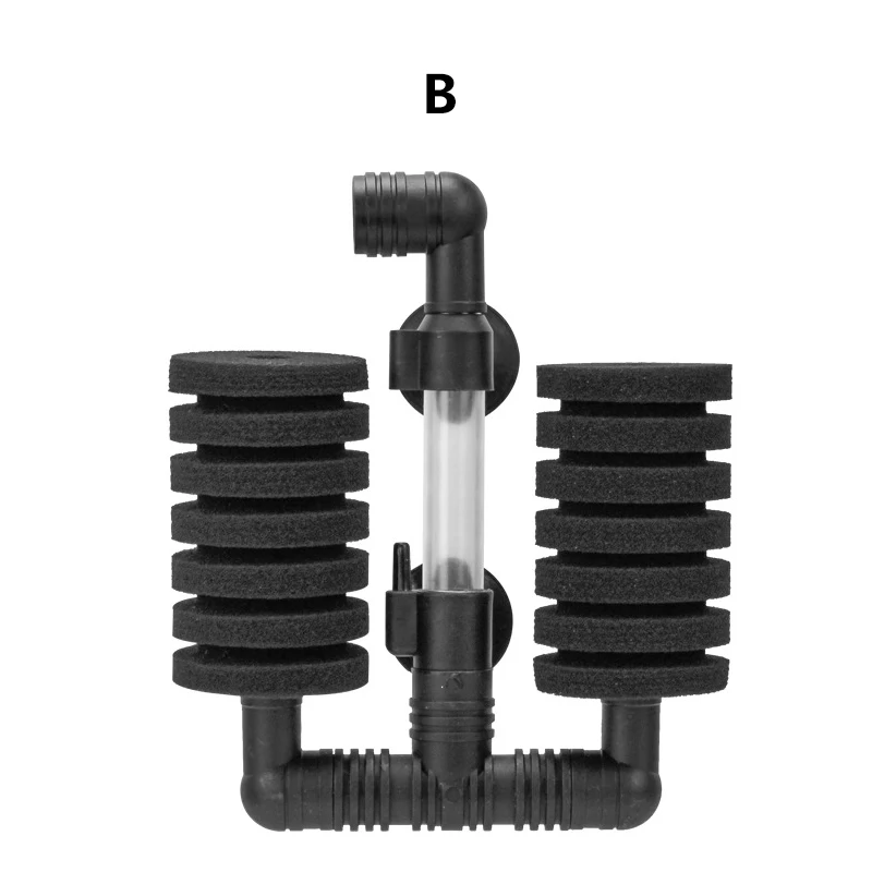 New Fish Tank Ultra Quiet Small Pneumatic Filter Accessories Aquarium Biochemical Sponge Angle Easy to Clean Good permeability