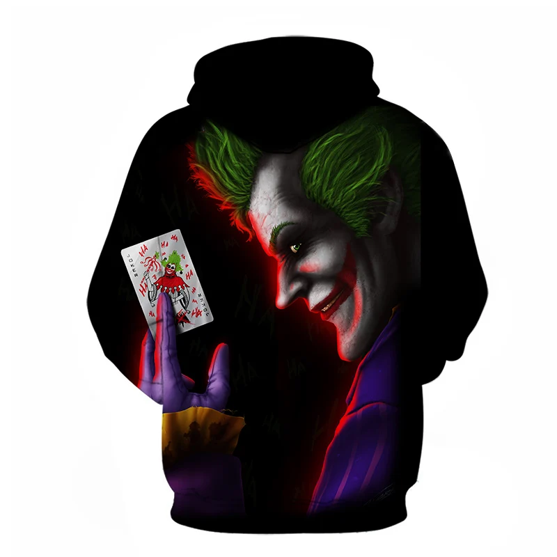 Joker Hoodies Men Sweatshirts 3d Clown Printing Pullover Anime Tracksuits Brand Hoodie Casual Hoodie 6XL Hoodie Autumn