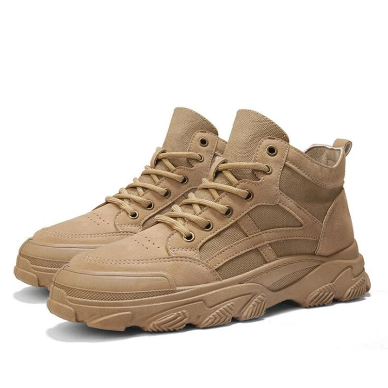 

Ботинки для мужчин, модные ботинки унисекс, мотоциклетные ботинки, повседневная обувь, водонепроницаемые зимние ботинки на платформе, походная обувь