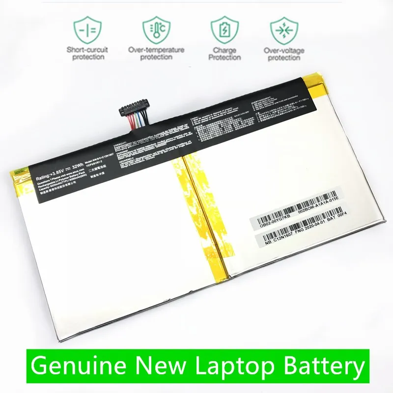 Onevan Novo Original C12n1607 Bateria do Portátil para Asus Transformador Mini T102h T102ha Tablet 3.85v 32wh