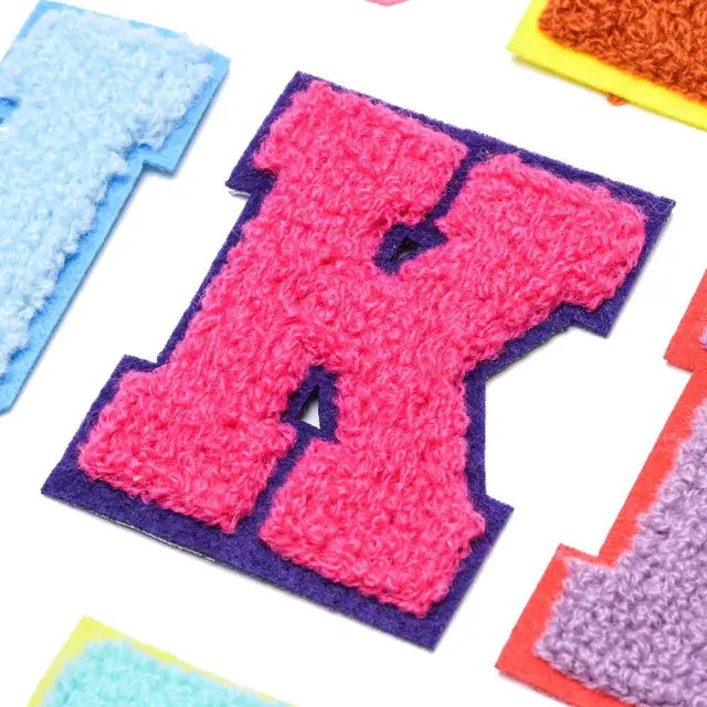 Towel English Letter Patches Embroidery Patches For Clothing Name Clothes Sticker Sew On Bags/Jeans Stripe Applique Online