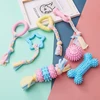 Pet Dog Toys For Small Dog Chews TPR Knot Toys Bite Resistant Molar Teeth Cleaning Dog Training Supplies Interactive Accessories 2