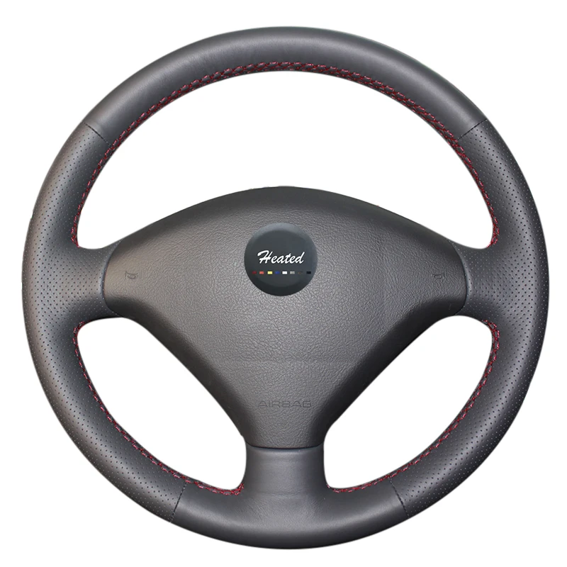 Чехол на руль из микрофибры с подогревом чехол для Peugeot 307|wheel steering cover|steering coverwheel |