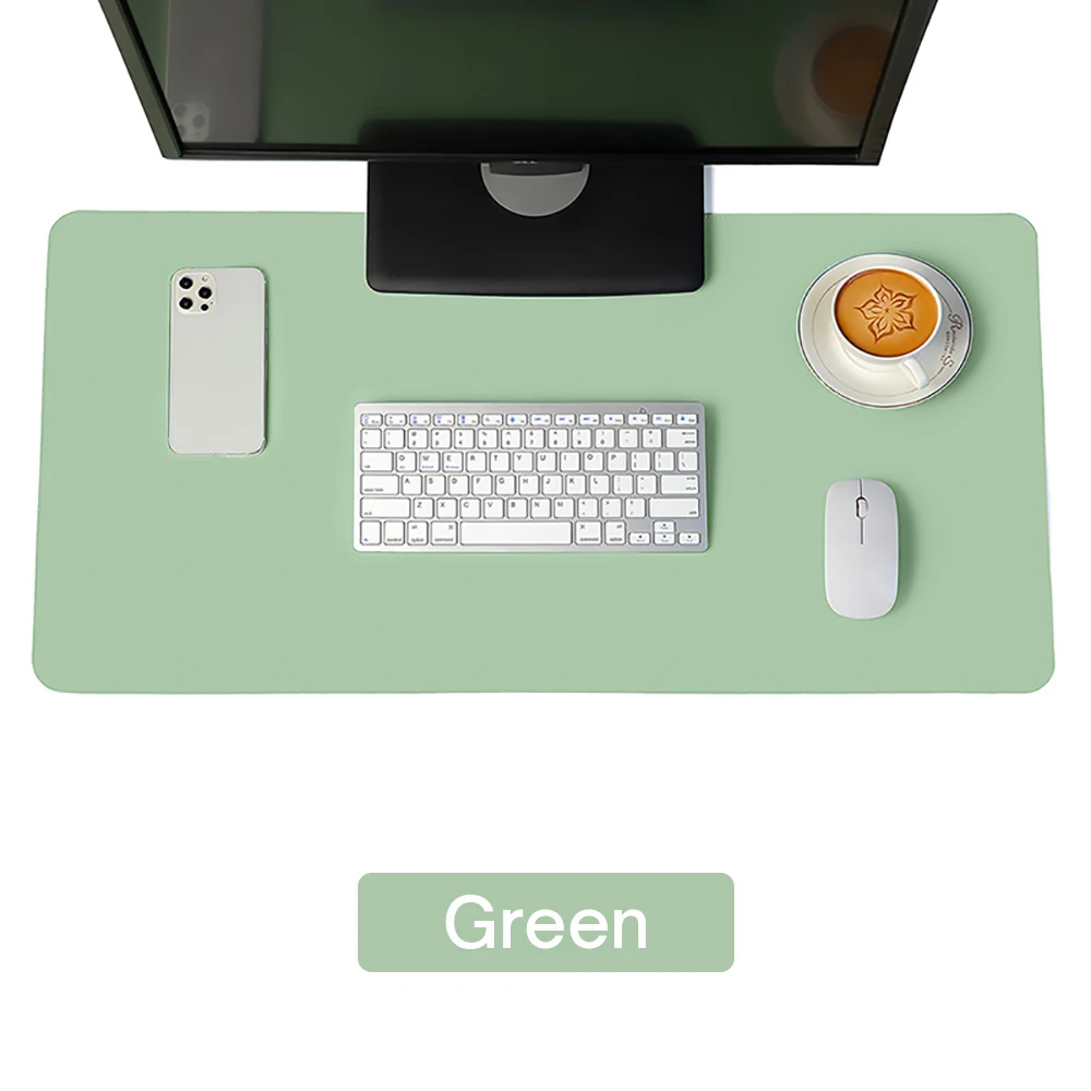 Large Waterproof PU Leather Desk Protector Mat