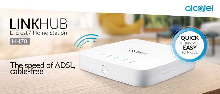 Разблокированный EE Alcatel 300 Мбит/с LTE Cat7 Alcatel LinkHub HH70 HH70vb 5 ГГц wifi роутер sim-карта Ethernet LAN порт с usb