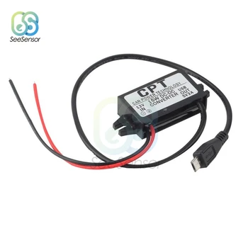 

DC/DC 12V to 5V 3A 15W Micro USB Car Power Buck Converter Regulator Step Down Voltage Power Supply Output Adapter Low Heat