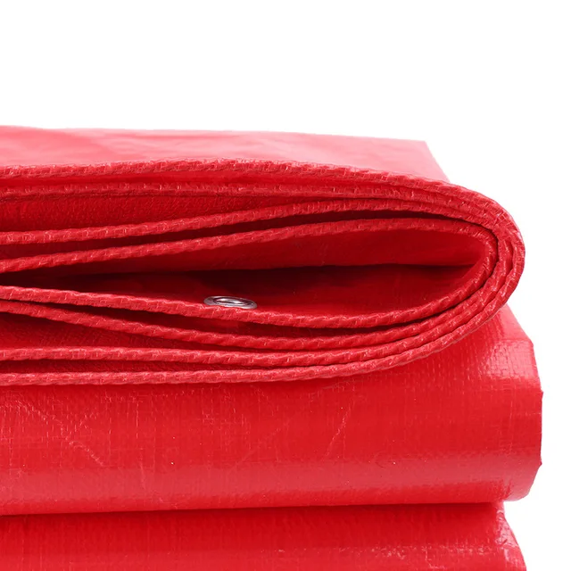 Pe Piros Ponyvás Esőálló Ruhakert Kerti Árnyékos Vitorla Csónak Teherautó -Lombkorona Tarp Talajlap Kemping Vízálló Kisállat Ház Borítója - Image 2