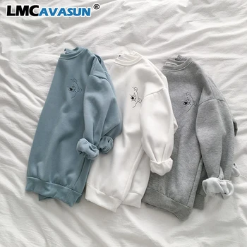 

LMCAVASUN Harajuku Thickening Sweatshirt Women Casual Oversize BF Pig Pattern Pullover Female Fashion Autumn Winter Tops