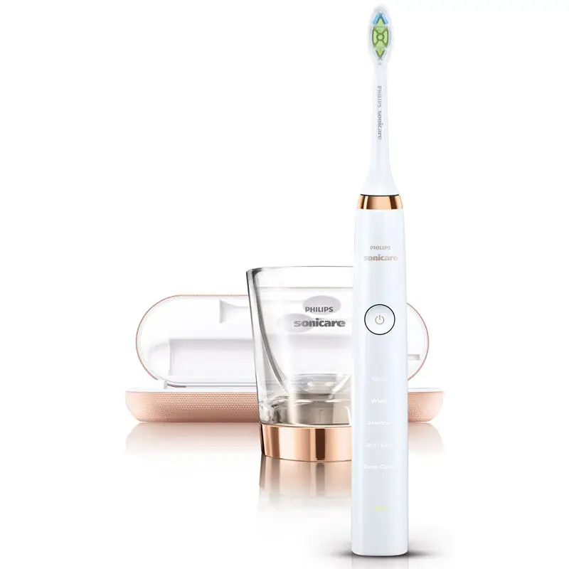 PHILIPS Sonic HX9312/02 электрическая зубная щетка перезаряжаемая с двойной зарядной системой 5 регулируемых моделей Алмазная белая для взрослых