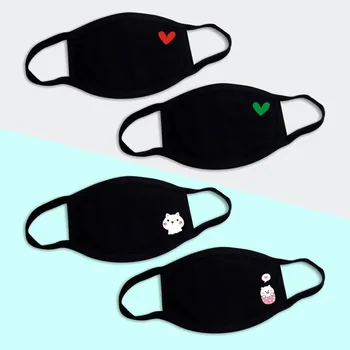 

Anti Flu Bacteria Anti Haze Dustproof Mouth Mask Washable Cute Pure Cotton Cartoon Face Mouth Masks Respirator For Man Women