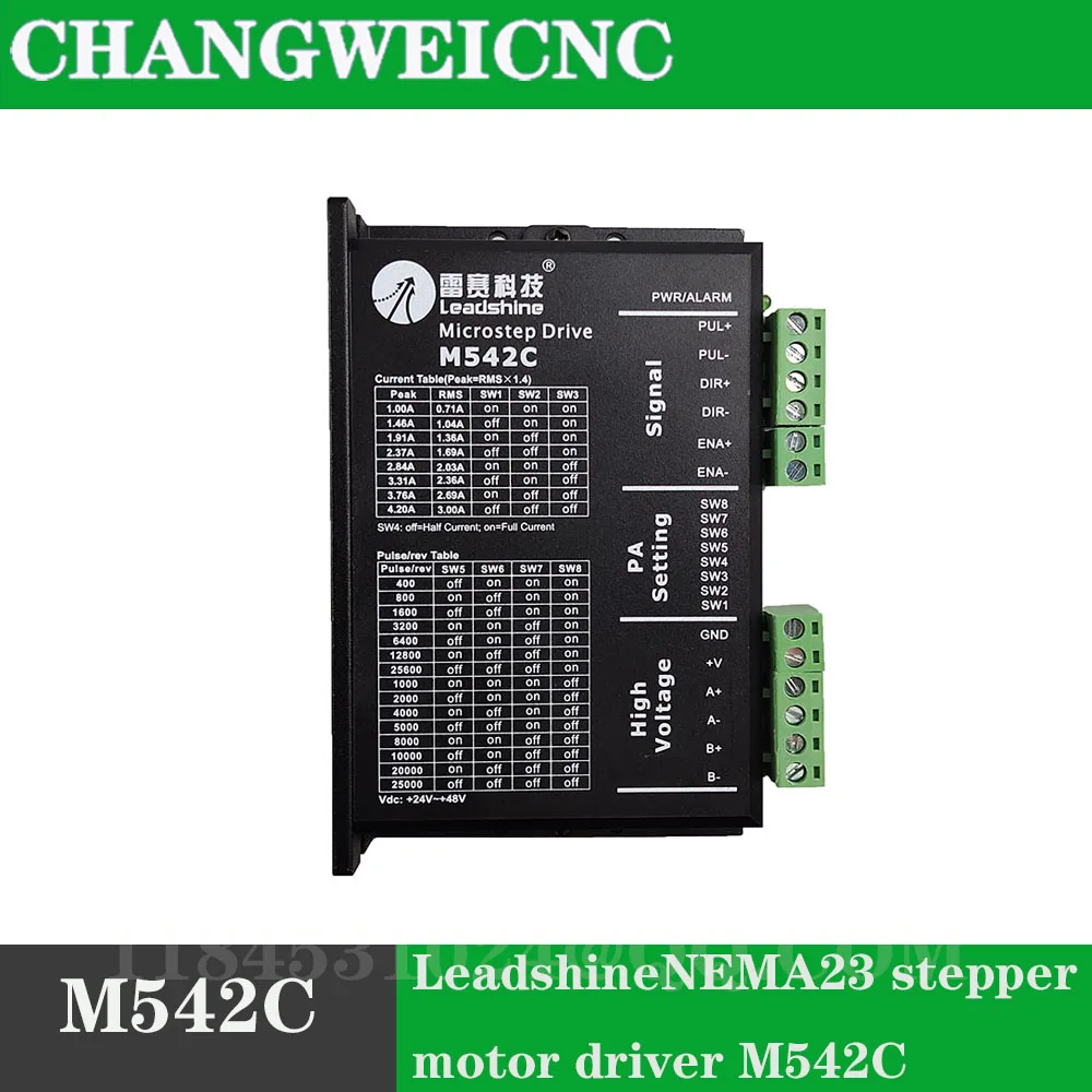Leadshine M542C 스테퍼 모터 드라이버, 조각기 하이브리드 서보 모터 드라이버 및 CNC 기계 서보 모터 드라이버