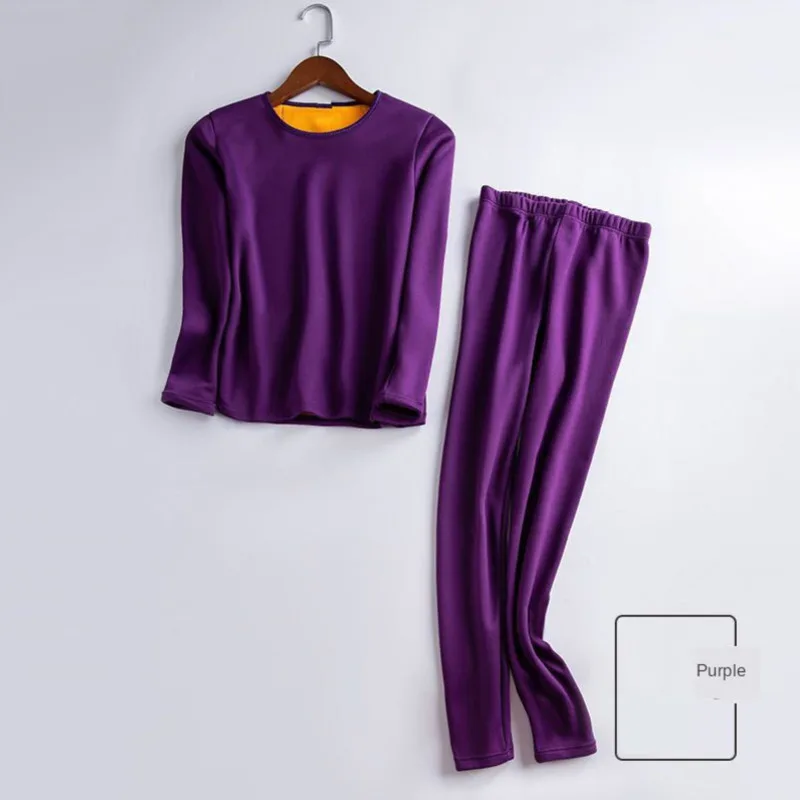 Thermal Underwear Women's Set Cotton Thickened Plus Size Bottomed Warm Shirt Autumn Women For Winter Clothes Trousers Long Johns
