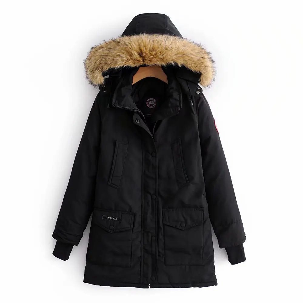 Hot sale XQ9-150-9093 European and American fashion cotton jacket with hood coat