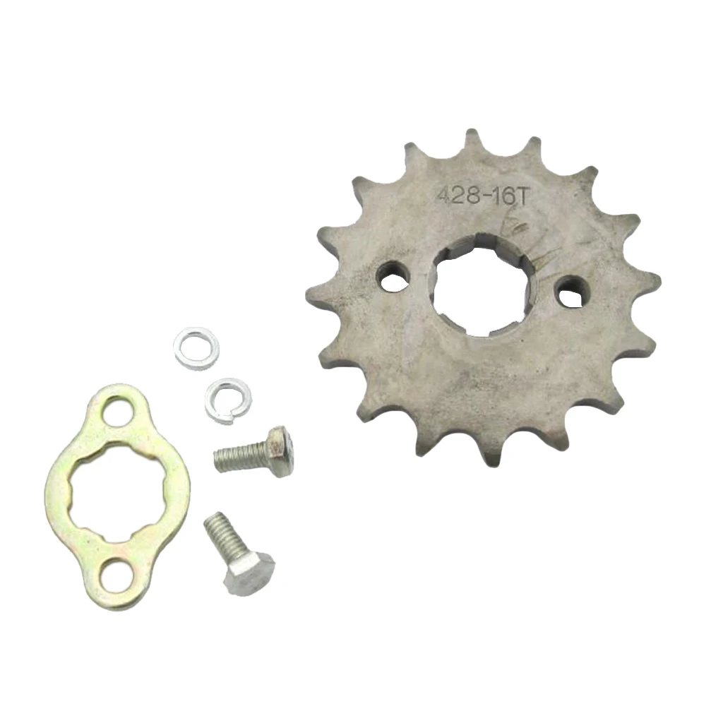 Front Sprocket 428-16T 20mm Shaft for Pit Trail Dirt Bike ATV Quad Motorcycle