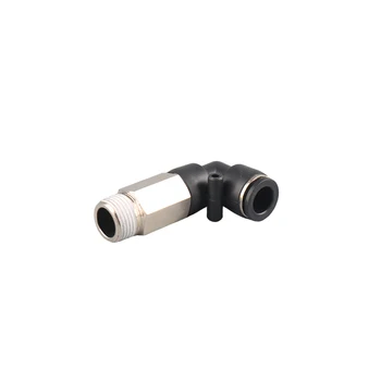 

1/8''-1/2'' BSPT Male x Fit 10mm OD Tube right-angle external thread elbow pneumatic joint PU pipe quick plug L-shaped elbow