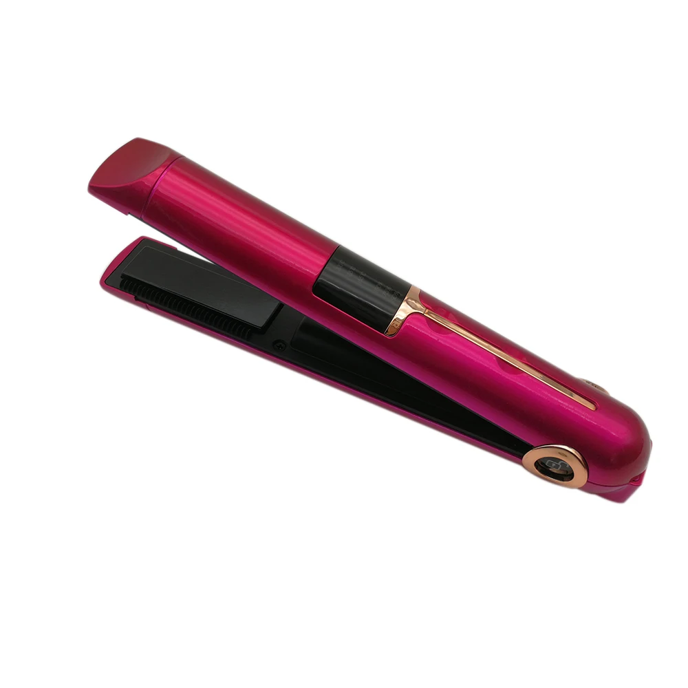red Мини USB беспроводной выпрямитель для волос с системой питания банковская Блокировка Дорожные утюги портативный беспроводной выпрямитель для волос - Цвет: red