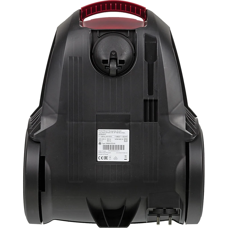 Пылесос Bosch BZGL2A310 600Вт красный/черный