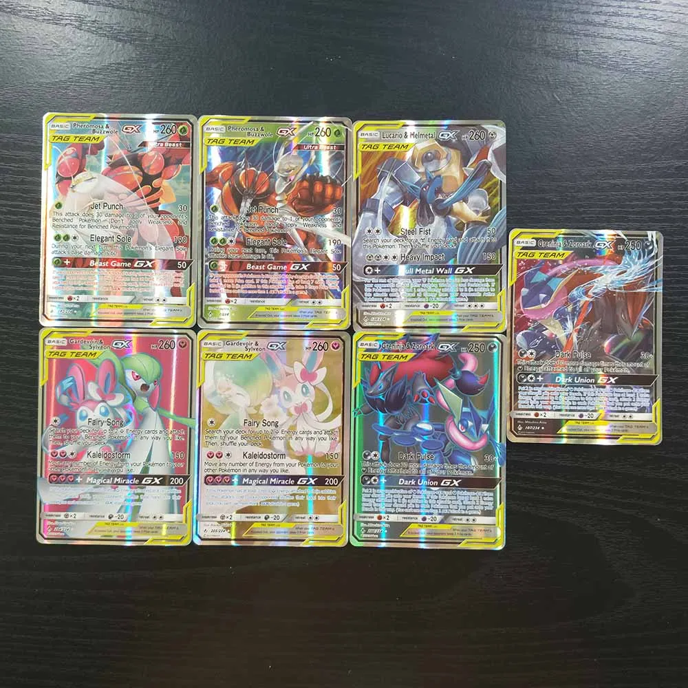 TAKARA TOMY Карты Покемон 120 флэш-карты GX коллекции блестящие карты настольная игра детская игрушка рождественские подарки настольная битва TCG