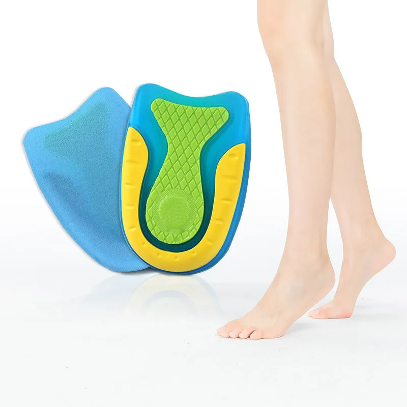 

Heel Pad High Elastic Shock Absorbing Inoles For Shoes Men Women Protective Heel Insoles Relieve Plantar Pain Gel Cushion Insert
