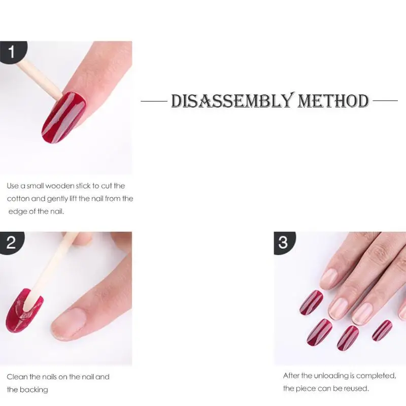 30PCS Fashion False Nails Bling Powder Nail Polish Fake Nails With Glue Stickers Glue On Nail Chip Extensions DIY False Nail
