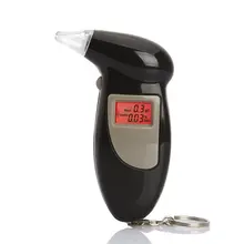 HOT! Handheld Backlight Digital Alcohol Tester Digital Alcohol Breath Tester Breathalyzer Analyzer LCD Detector Backlight Light