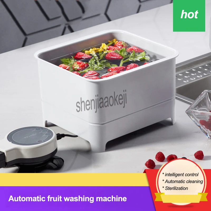 Интеллектуальное управление/автоматическая Чистка/Стерилизация машина для мытья фруктов комнатный прибор для чистки овощей 8L 220v 60w