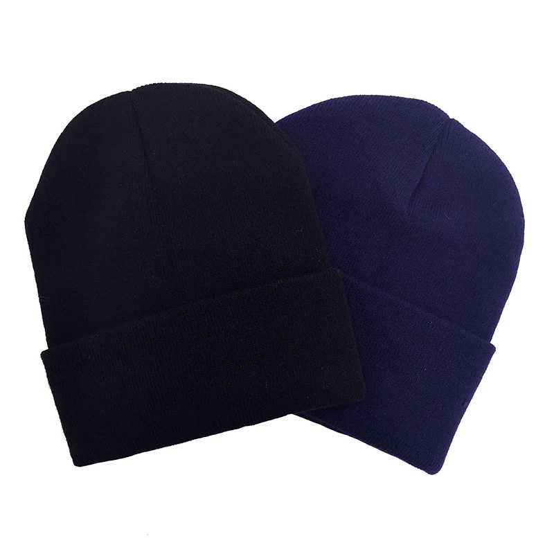 Зимние женские вязаные шапочки Skullcap, новинка, винтажные Осенние Теплые шапки унисекс из акрила Skullies Bonnet, Лыжные шапки, Femme Gorros