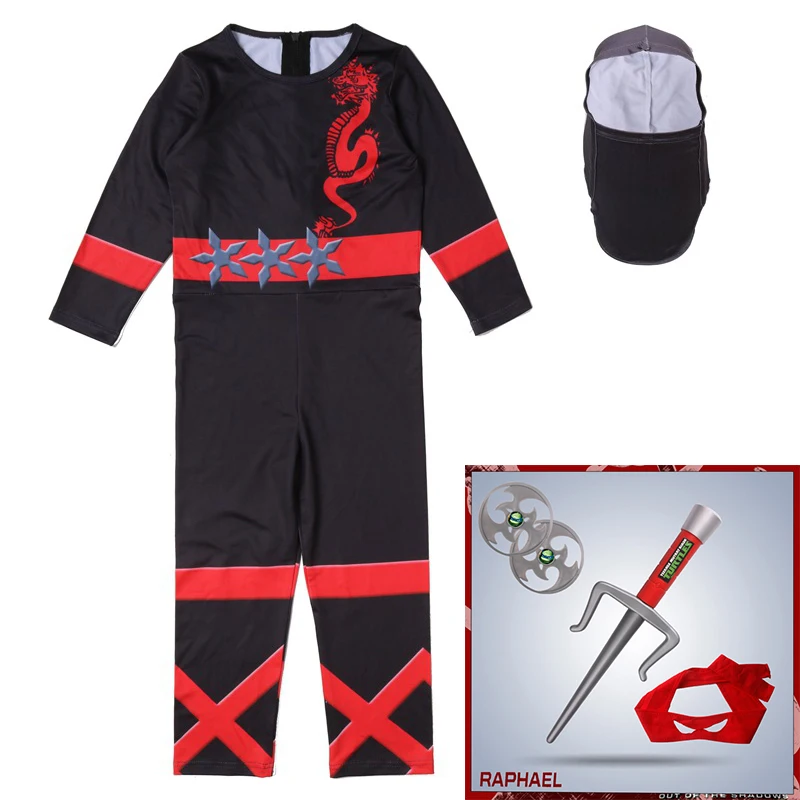 62908blue-3 Черный костюм для мальчиков и девочек Ninjago, Детские комплекты, Детский костюм для Хэллоуина, игрушечное оружие, Необычные вечерние костюмы ниндзя на Пасху - Цвет: 62908blue-3