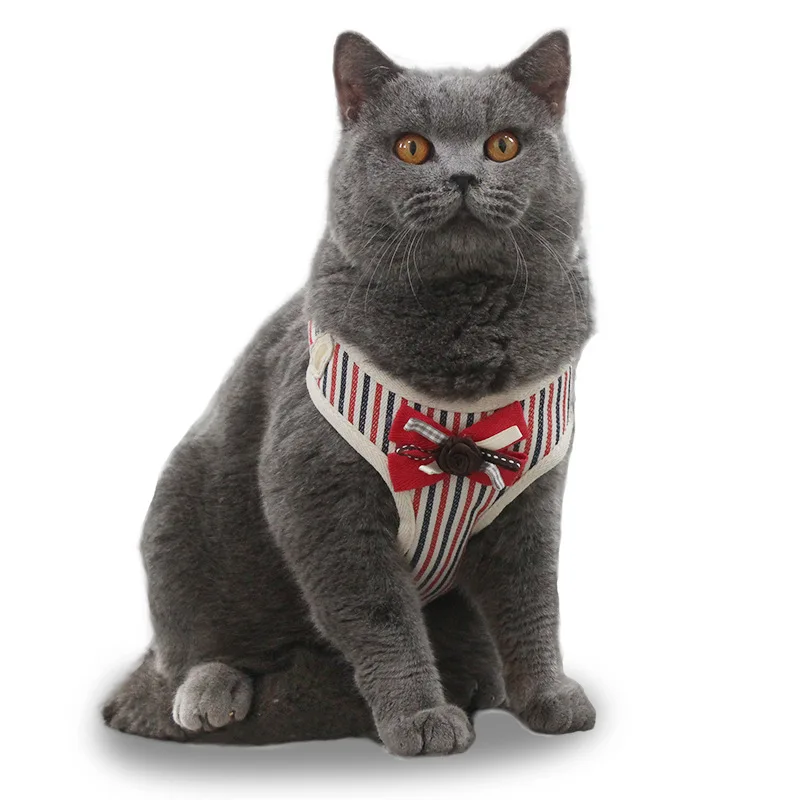 Cat Leash Bow Tie Dog Breast Sling Small and Medium-sized Pet Supplies | Дом и сад
