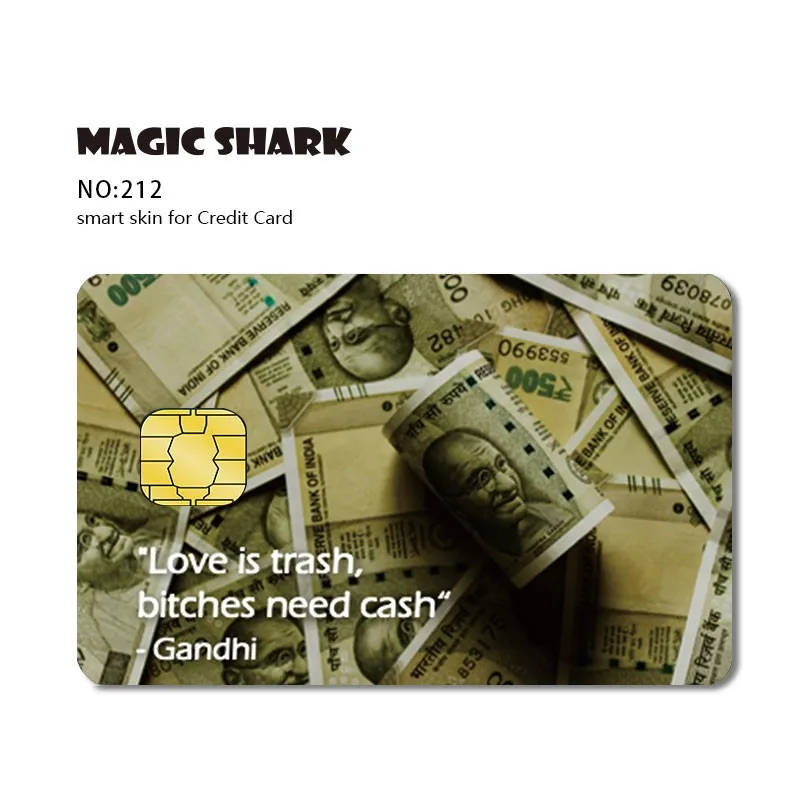 Broke Money Skull Stonks Poker Sticker Film Tape Skin Credit Card Debit Card Big Small Chip 50+ different Styles credit card sticker