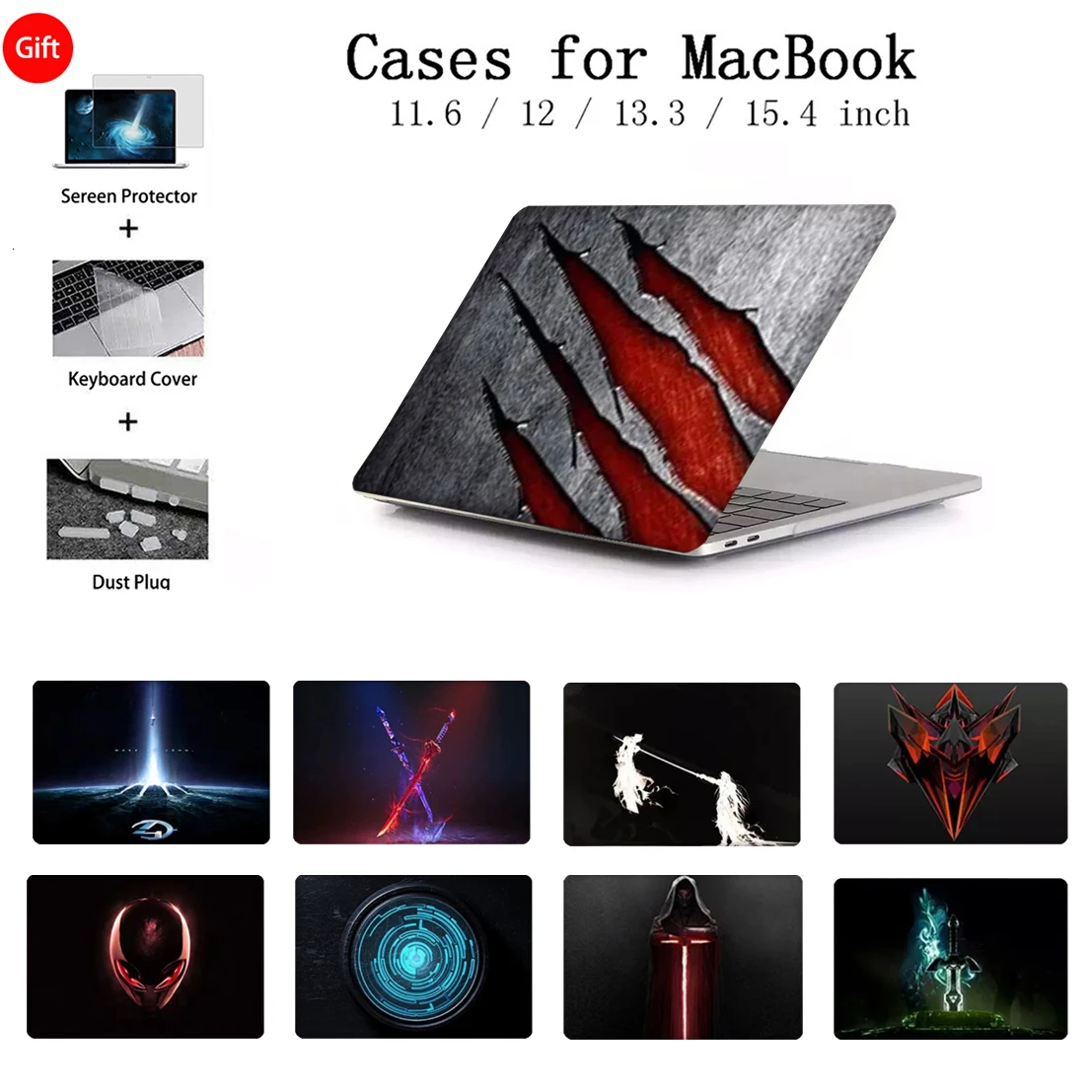

Laptop Case For Apple MacBook Case Pro 13.3 15.4 For Macbook Air Pro Retina 12 13 15 Case Touch Bar Keyboard Cover A2159 Shell
