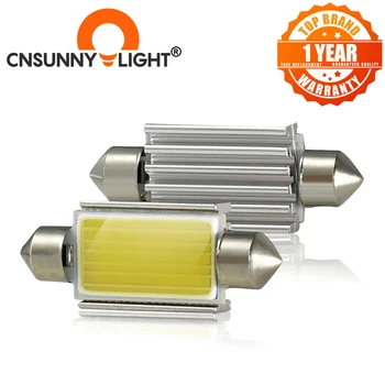 

CNSUNNYLIGHT C10W C5W Canbus LED COB Festoon Bulb 31 36 39 41mm Car Liscense Plate Interior Dome Reading Light White Auto Lamps