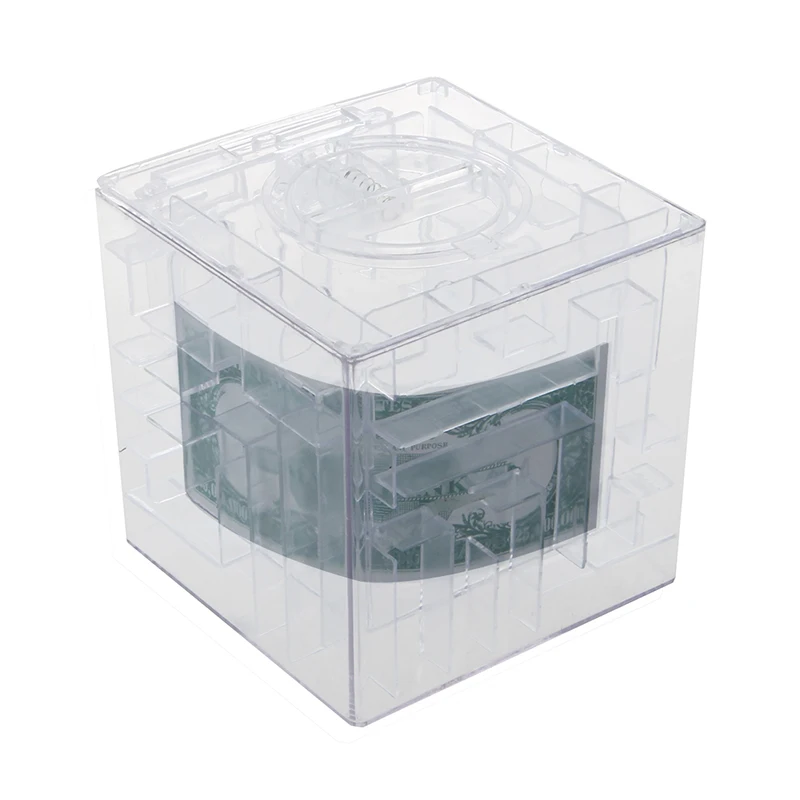 

NEW MONEY MAZE COIN BOX PUZZLE GIFT PRIZE SAVING BANK