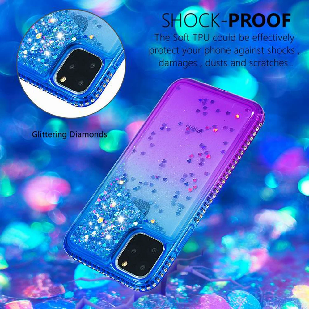 Mayround для iphone 11 Прозрачный блестящий Блестящий силиконовый чехол с блестками Pro Max