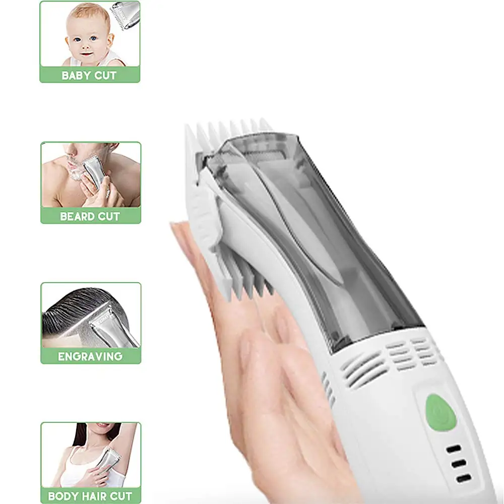 Kemei KM-79 진공 이발 키트 음소거 수면  무선 헤어 트리머 자동 수집 어린이 헤어 클리퍼 저소음 가정용