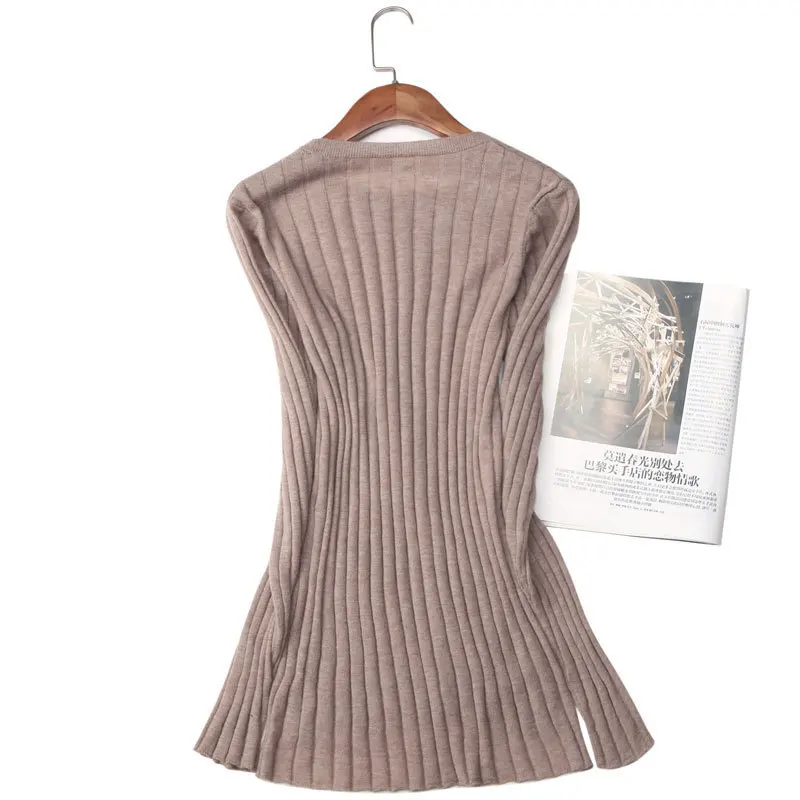 

100% Wool Sweater Women Knitted Sweaters and Pullovers Autumn Winter Clothes Women Casual Pullover Pull Femme LWL1196