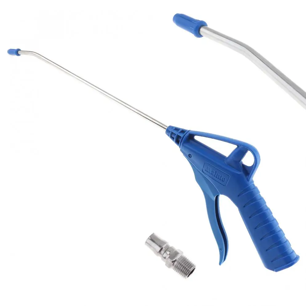 

18 Inch Blue Plastic Handle Pneumatic Tools Air Blower Dust Gun with Long Nozzle and Press Type Switch for Washing Car Engine