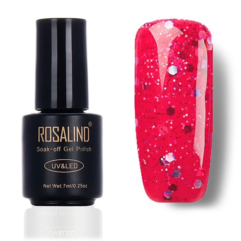 

Rosalind Gel 1S Red Diamond 7ml Colorful Gel Nail Polish Nail Gel UV Led Gel Varnish Soak Off Top And Base Coat