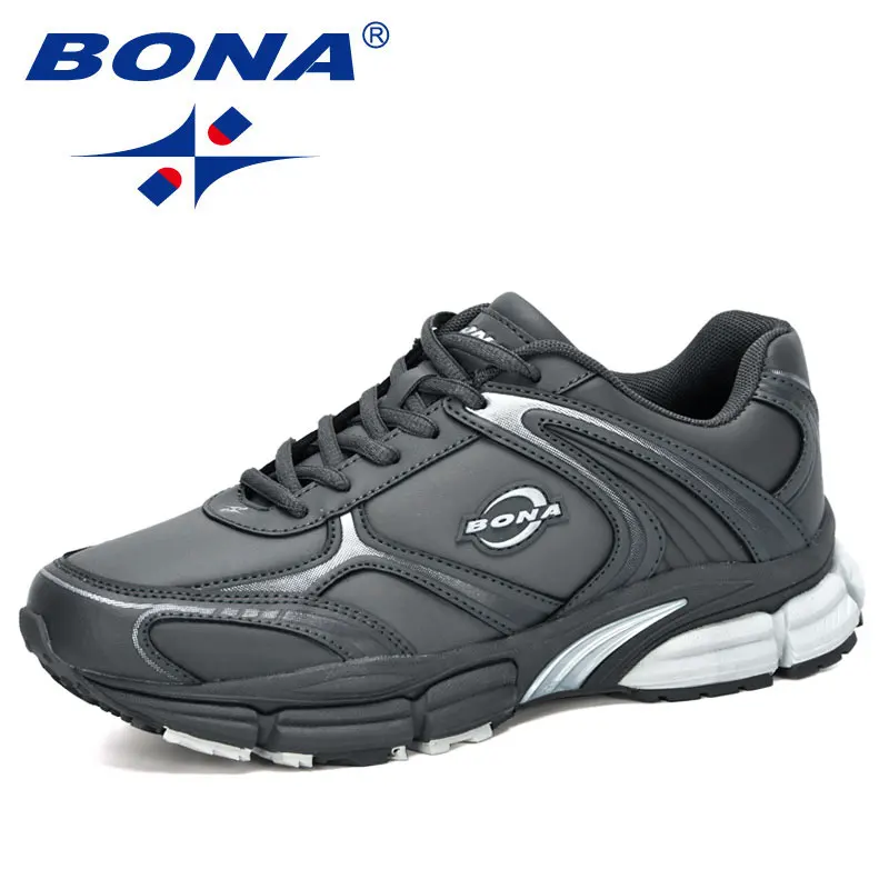 BONA New Designers Action Leather Trendy Running Shoes Men Outdoor Sneakers Man Walking Jogging Shoes Athletic Footwear