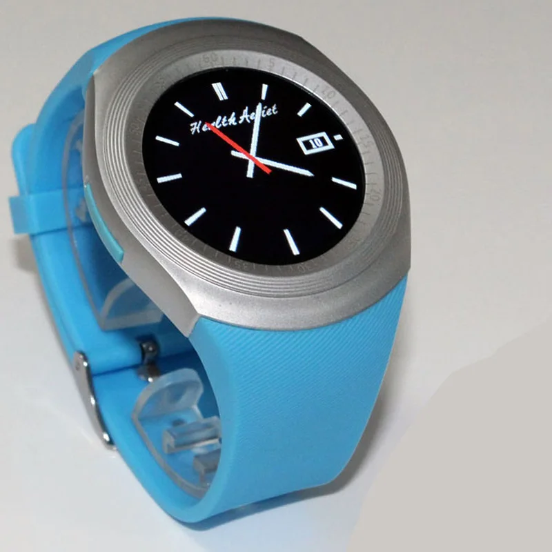 Смарт-часы PRETTYLITTLE Y1, круглые, Bluetooth, sim-карты, умные часы, пульт дистанционного управления камерой, женские и мужские, фитнес-кардиостимулятор - Цвет: Синий