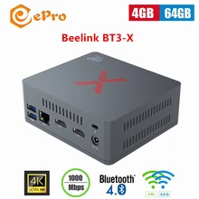 Мини-ПК Beelink BT3 BT3-X 4GB LPDDR4 64GB eMMC tv Box Int Apollo Lake J3355 BT 4,0 Beelink Box 2,4G/5,8G wifi Beelink мини-ПК