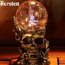 Светильник, сверхъестественный фотоэлектрический светильник, светящийся магический плазменный статический сенсорный магический шар, электронный магический шар