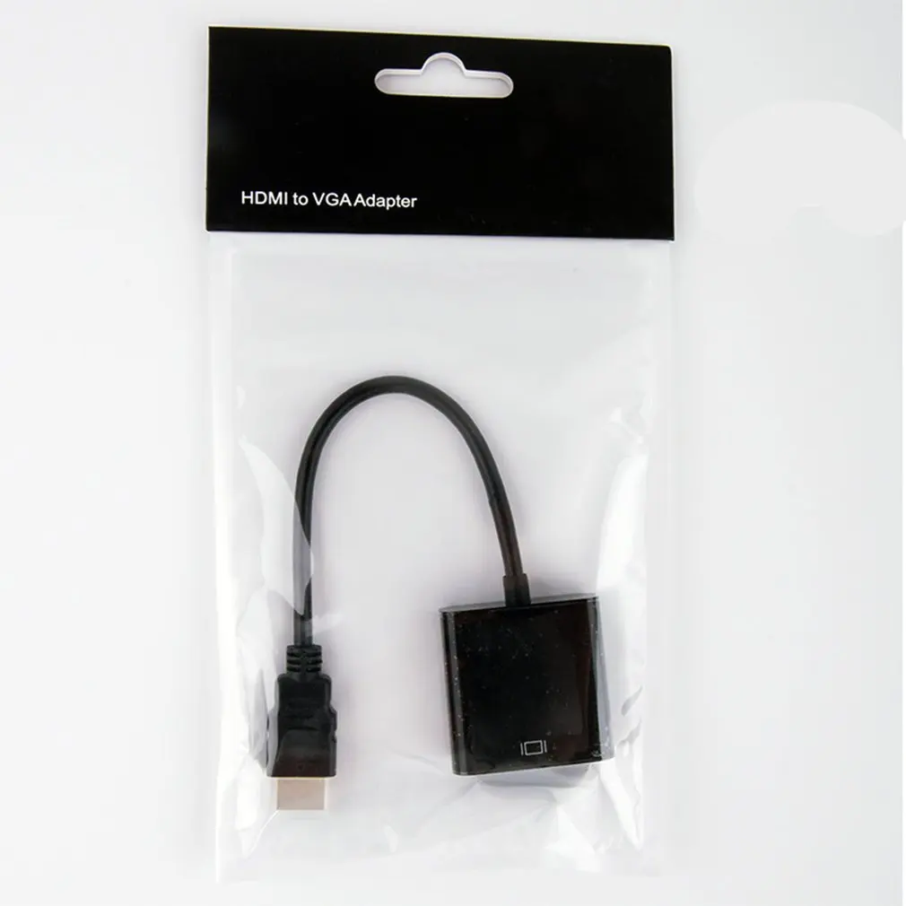 HDMI к VGA Кабель-адаптер HDMI VGA Кабель-конвертер Поддержка 1080P с аудио кабелем для HD tv xbox PS3 PS4 ноутбука ТВ коробка