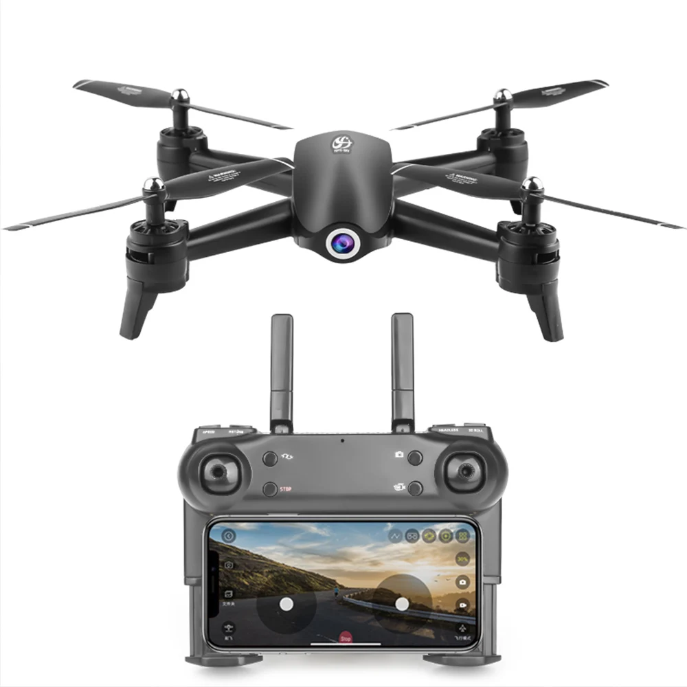 Радиоуправляемый Дрон S165 с камерой 720P WiFi FPV удерживающий высоту Квадрокоптер для фотографий для мальчиков